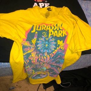 Vintage inspired Jurassic park mens t shirt